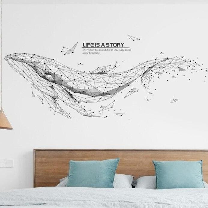 Stickers Muraux Animaux <br> Baleine Constellation - Animaux du Monde