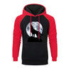 Sweat Animaux Loup - Rouge / Noir / S - Sweat Animaux