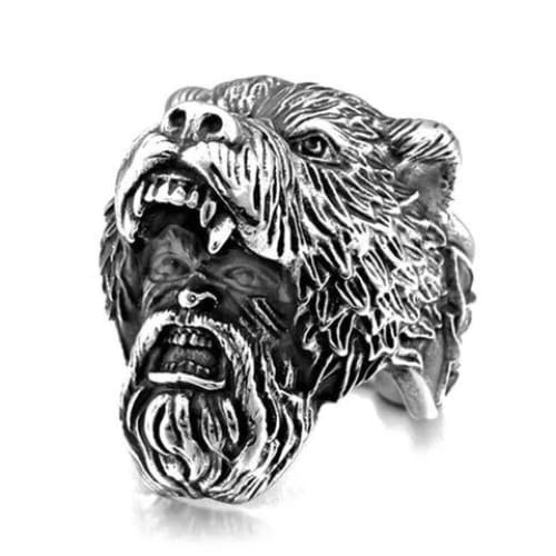 Bague Animaux <br> Ours Viking Imbattable - Animaux du Monde
