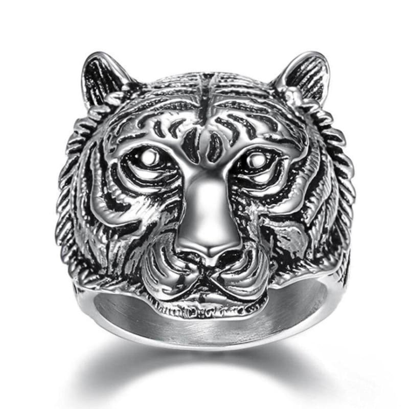 Bague T te de Tigre Animaux du Monde