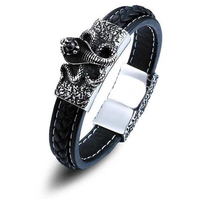 Bracelet Animaux <br> Cobra Noir - Animaux du Monde