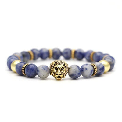 Bracelet Animaux <br> Lion avec Perles - Animaux du Monde
