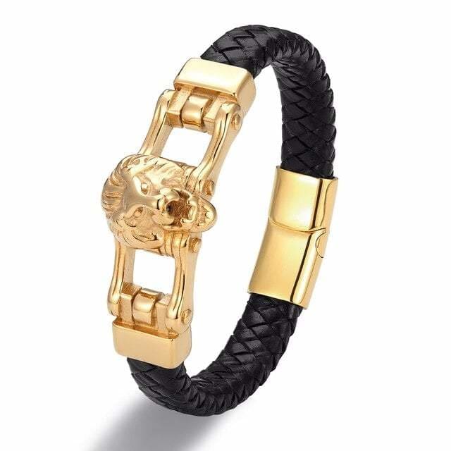 Bracelet Animaux <br> Lion Doré - Animaux du Monde