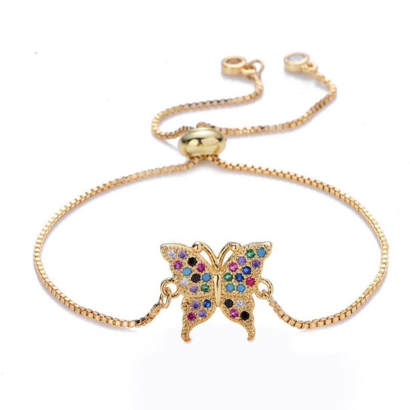 Bracelet Animaux <br> Papillon Coloré - Animaux du Monde
