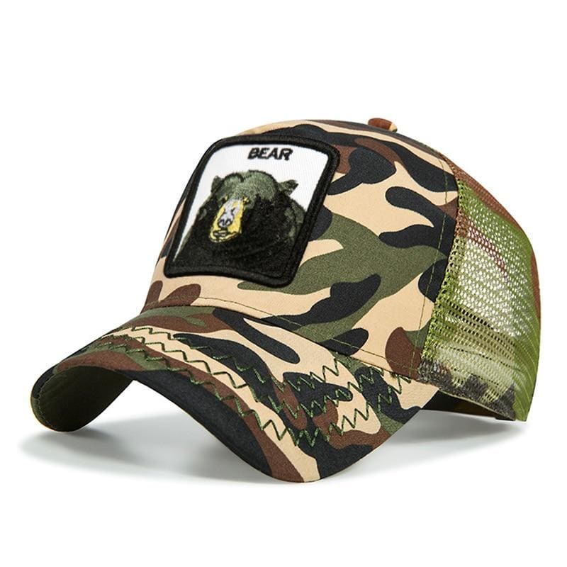 Casquette Animaux <br> Ours Camouflage - Animaux du Monde
