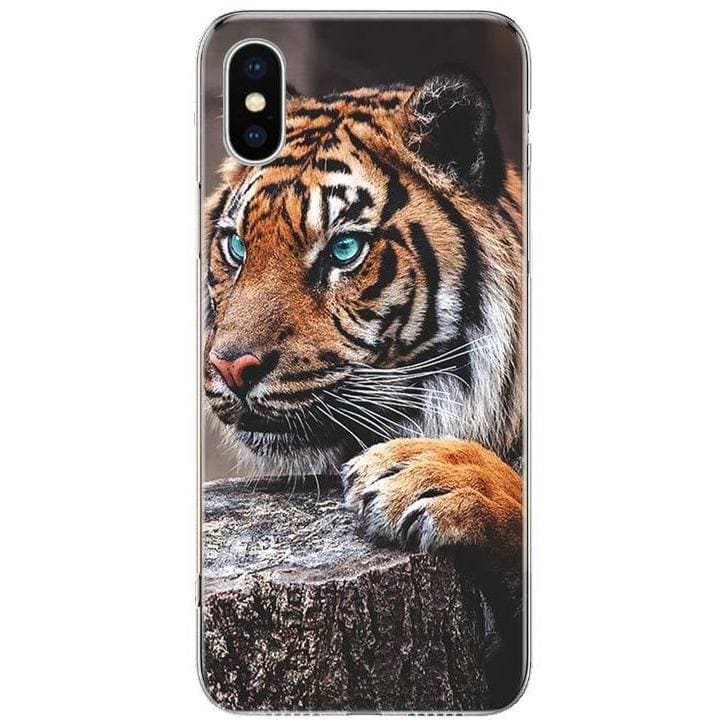 Coque iPhone Animaux <br> avec un Tigre - Animaux du Monde