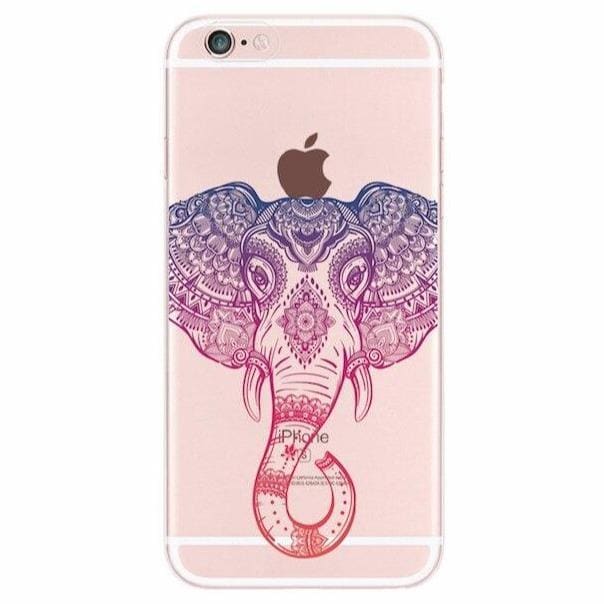 Coque iPhone Animaux <br> Éléphant Hindou - Animaux du Monde