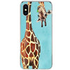 Coque iPhone Animaux <br> Girafe Tordu - Animaux du Monde