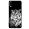 Coque iPhone Animaux <br> Tigre Noir & Blanc - Animaux du Monde