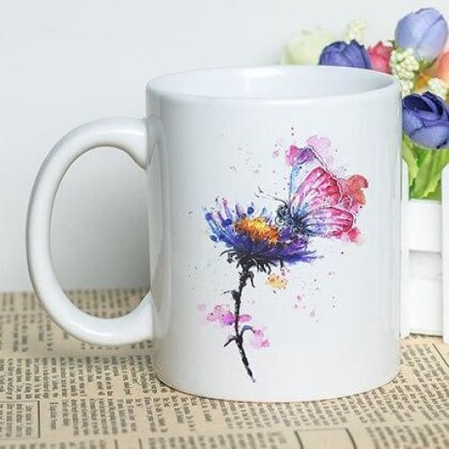 Mug Animaux <br> Papillon Floral - Animaux du Monde