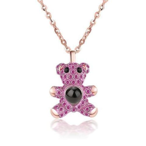 Pendentif Animaux <br> Ours Rose - Animaux du Monde