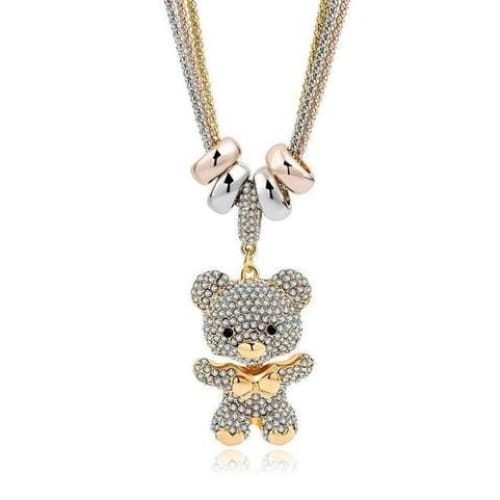 Pendentif Animaux <br> Ourson Or - Animaux du Monde