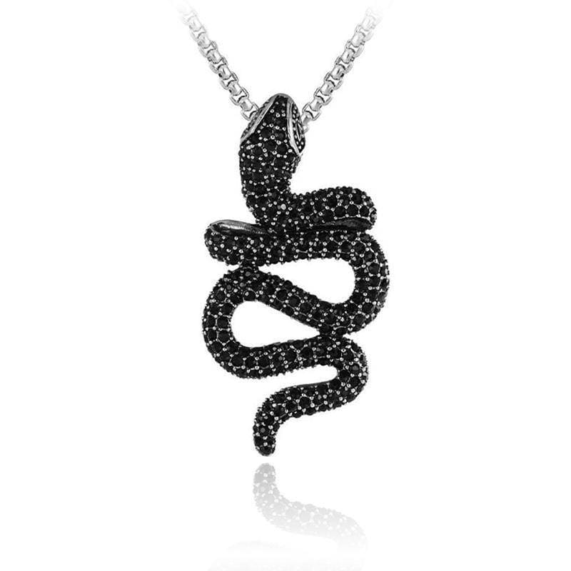 Pendentif Animaux <br> Serpent Noir - Animaux du Monde