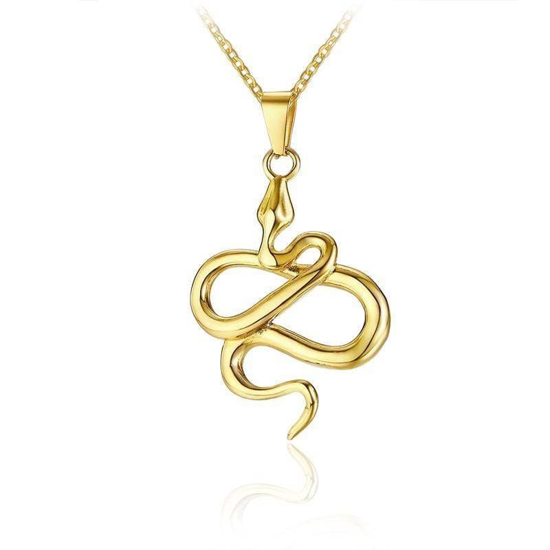 Pendentif Animaux <br> Serpent Or - Animaux du Monde