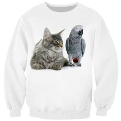 Pull Chat  Animaux du Monde