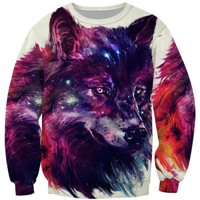 Pull Animaux <br> Loup Galaxy - Animaux du Monde