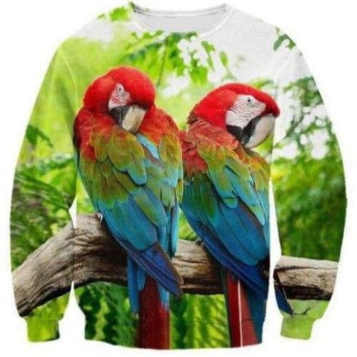 Pull Animaux <br> Perroquet Couple - Animaux du Monde