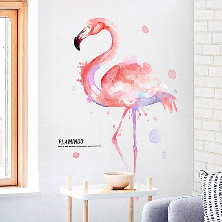 Stickers Muraux Animaux <br> avec Flamingo - Animaux du Monde