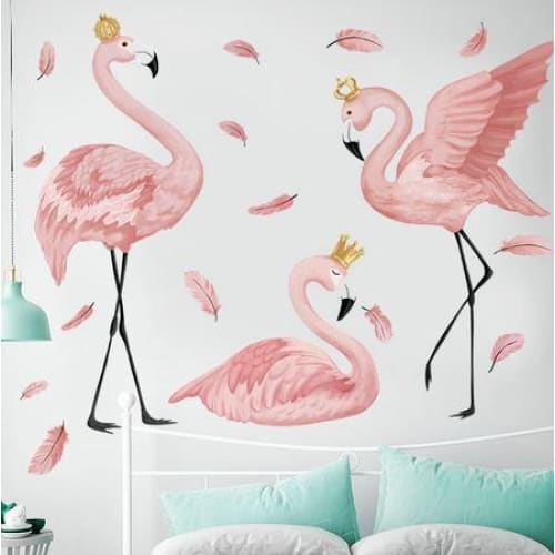 Stickers Muraux Animaux <br> Flamand Rose Royaume - Animaux du Monde