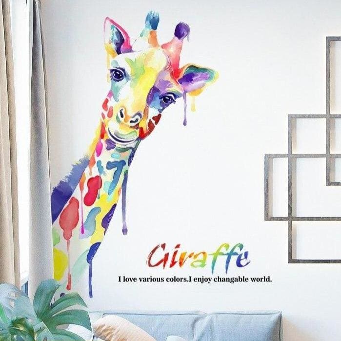 Stickers Muraux Animaux <br> Girafe - Animaux du Monde