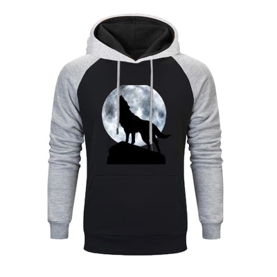 Sweat Animaux Loup - Gris / Noir / S - Sweat Animaux