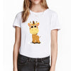 T-Shirt Fille Girafe