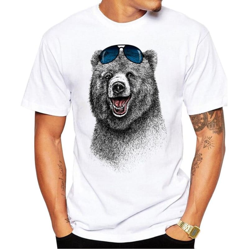 T-Shirt Animaux <br> Ours Cool - Animaux du Monde