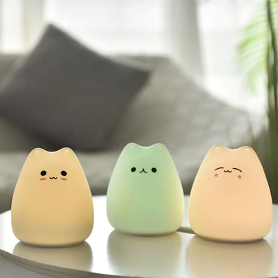 Veilleuses Chat Silicone